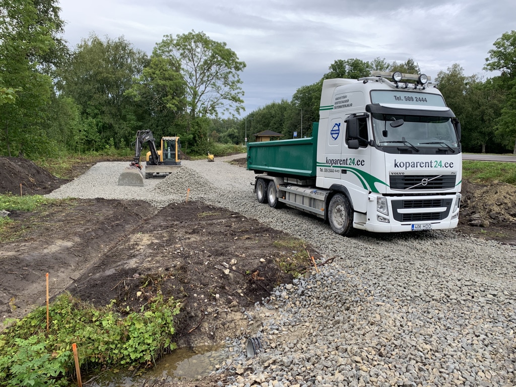Karjäärimaterjalide müük ja transport – liiv, kruus, killustik, purustatud asfalt